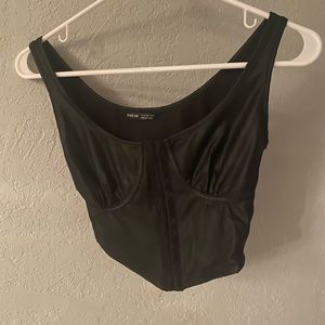 Black Shein corset top, size 2, never worn/perfect condition